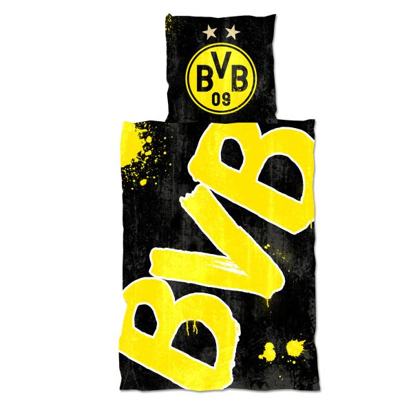 Borussia Dortmund BVB Bettwäsche Glow in the Dark 135x200 cm